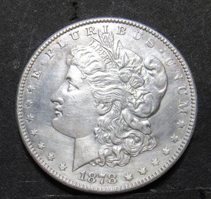 1878-S MORGAN SILBER DOLLAR UNZ. - Bild 1 von 2