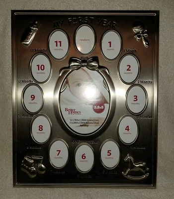 Better Homes "Mi primer año" marco de metal de 13 puntos primer año del bebé BX10 Foto 1 de 4