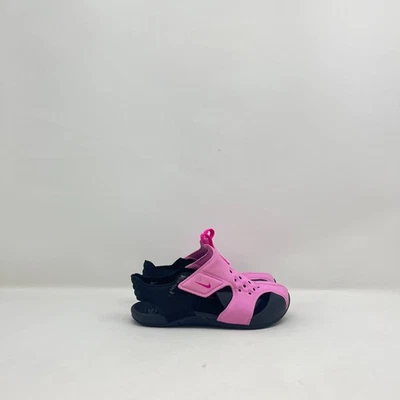 Sandalias para caminar Nike Sunray Protect rosa negro deportes acuáticos niños pequeños talla 10C Foto 1 de 4