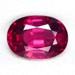 1.98Ct Fair Oval Cut 8.5 x 6.1 MM 100% Natural Reddish Pink Mozambique Rhodolite - Picture 1 of 5