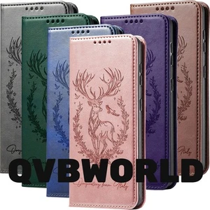 Case for Huawei Honor 300 200 100 90 80 X8B Deer Pattern Wallet Case Phone Cover - Picture 1 of 18