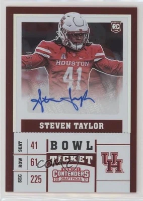 2017 Panini Contenders Draft Picks Bowl Ticket /99 Steven Taylor #249 Auto - Image 1 of 2