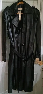 Vintage "The Membership" Leder Trenchcoat Neu mit Etikett - Bild 1 von 6