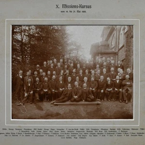 Fotografie Missionare 1908 Gruppenbildnis Missionskursus historisch Original - Picture 1 of 5