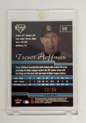 COMO NUEVO #/99 GOLD SHOWTIME 2005 Fleer Showcase Trevor Hoffman #96 SAN DIEGO PADRES  Foto 1 de 2