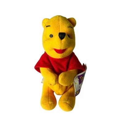 Winnie the Pooh Mattel Vintage NWT 5" Plush Holding Hands 1997  - Image 1 of 4