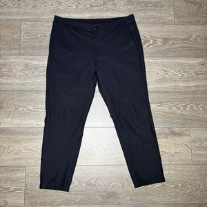 Pantaloni Lululemon ABC Commission 36x28 neri slim fit 5 tasche Warpstreme - Foto 1 di 8