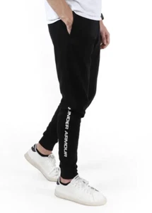 Under Armour Men's UA Rival Graphic Joggers Sweatpants Black Size Extra Large XL - Picture 1 of 3