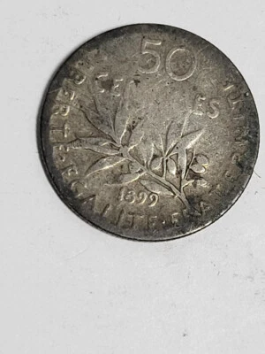 50 céntimos Francia 1899 Foto 1 de 2