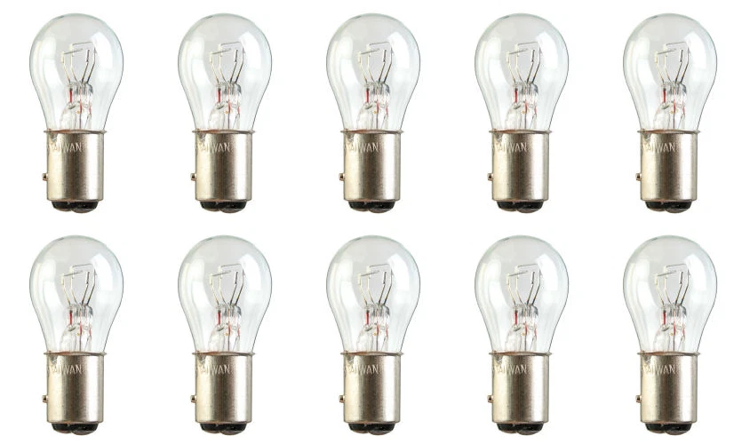 Box of 10 #1157LL 1157 Long Life Bulb Automotive Dual Filament BAY15d Foto 1 de 2