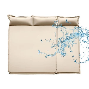 Inflatable Three-Person Air Mattress Built-in High Rebound Sponge Camping Pad - Picture 1 of 12