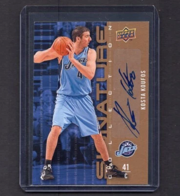 KOSTA KOUFOS 2009-10 Upper Deck Auto Insert NBA Basketball Card #51 PSA - Image 1 of 2