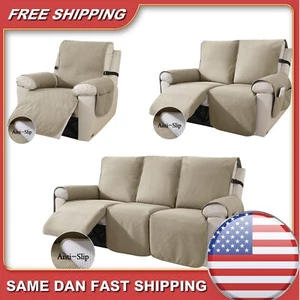 1 2 3 Seater Stretch Recliner Chair Covers Couch Cover Sofa Armchair Slipcover - Picture 1 of 29