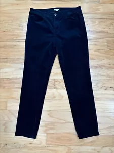 J. Jill Blue velvet corduroy straight leg casual pants size 8 Soft Textured - Picture 1 of 13