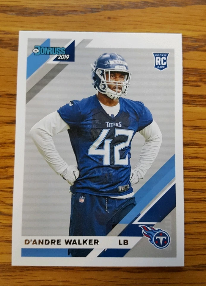 D'Andre Walker RC 2019 Donruss Tennessee Titans Card #291   *445* - Image 1 of 1