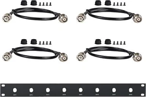 Kit de antena BNC de montaje frontal, cuatro cables BNC compatibles con montaje en rack - Imagen 1 de 6