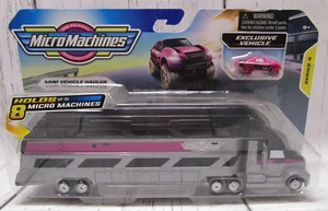 NEW Series 4 MICRO MACHINES Mini Vehicle Hauler Purple W/ Exclusive Vehicle - Picture 1 of 4