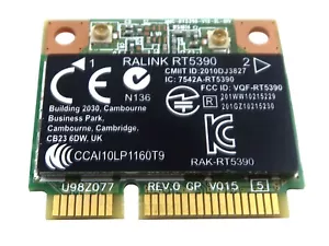 HP PAVILION G4 G6 DV6 DV7 LAPTOP RALINK RT5390 WIFI DRAHTLOSE KARTE 691415-001 - Bild 1 von 2