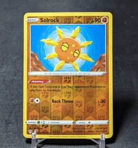 Solrock Uncommon Reverse Holo Fighting Pokemon TCG Darkness Ablaze Card 092/189 - Picture 1 of 2