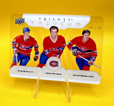Shutt LaFleur Mahovlich 2023-24 UD Trilogy 🔥 Trivium Acetate /49 🔥 Montreal - Image 1 of 2