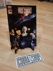1996 Marvel-Star Trek-Primo contatto-Uno scatto-Adattamento del film di Star Trek-NM - Foto 1 di 2