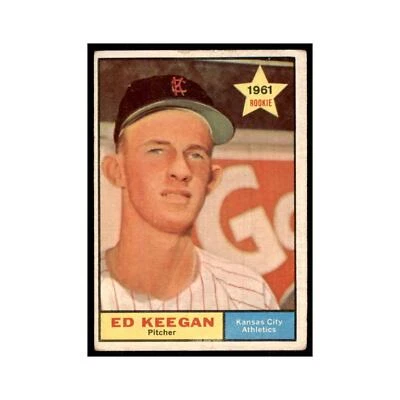 1961 Topps Ed Keegan RC Kansas City Athletics #248 - Image 1 of 3