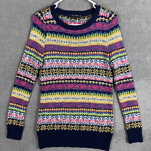 I Joah Damenpullover bunt geometrisch Größe Small Rundhals Langarm - Bild 1 von 19