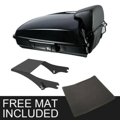 Черное крепление на багажник бритвы подходит для Harley Touring Electra Glide 1997-2008 - Изображение 1 из 4