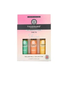 Tisserand Coffret Time To Shine Roller Ball Collection 3x 10ml Huile Essentiels - Picture 1 of 2