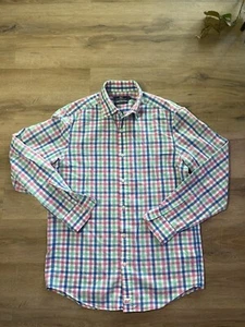Vineyard Vines Karohemd Blau Herren S Classic Fit Cooper Langarm Leinen - Bild 1 von 11