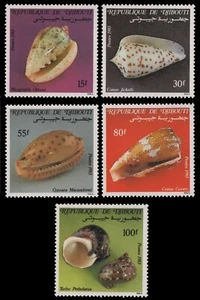 Djibouti 1983 - Mi-N.o 381-385 ** - Estampillada sin montar o nunca montada - caracoles marinos / caracoles marinos - Imagen 1 de 1