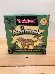 University Games BrainBox Memory Game Animals Edition Ages 8 and Up - Picture 1 of 12