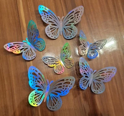 3D butterflies, card making decorations, card toppers, scrapbooking, die cuts, - Image 1 of 4