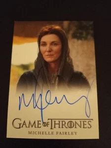 2024 Game of Thrones Legends Of The Realm Michelle Fairley Full Bleed Autograph - Picture 1 of 7
