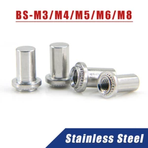 BS-M3~M8 Stainless Steel Rivet Nut Stud Waterproof Sealed Pressure Riveting Nut - Picture 1 of 23