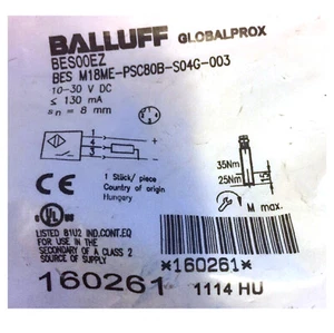 BALLUFF BES M18ME-PSC80B-S04G-003(BES00EZ)Inductive Standard Sensors PNP New. ⊕I - Picture 1 of 4