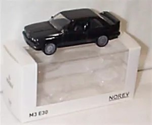 1986 BMW M3 E30 Black 1-43 scale new in box Norev - Picture 1 of 4