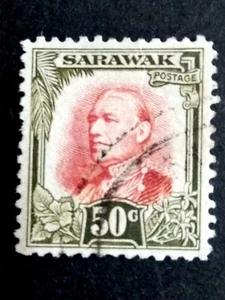 Malaya 1932 Sarawak Charles Vyner Brooke 50c - 1v Used - Picture 1 of 2