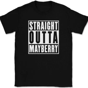Straight Outta Mayberry T-Shirt Tee North Carolina NC Geography - Picture 1 of 10
