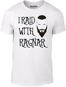 T-shirt I Raid With Ragnar - ispirata alla serie TV vichinghi leggenda norrena di Lothbrok - Foto 1 di 2