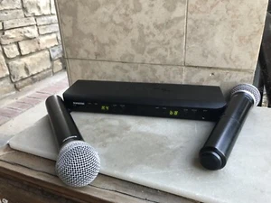 Shure BLX288/(2) SM58-H9 512- 542MHz, BLX Dual Channel Wireless microphones. - Picture 1 of 6