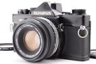 [Exc+5 w/Cap] Olympus OM-2 Black SLR 35mm Film Camera 50mm f1.8 Lens From Japan