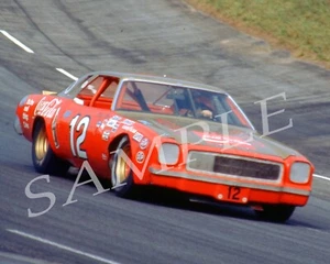 BOBBY ALLISON 1973 #12 COCA COLA CHEVY ON TRACK 8X10 GLOSSY PHOTO #W2 - Picture 1 of 1