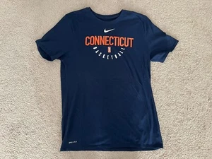 Connecticut Sun WNBA Nike Dri-fit Short Sleeve Shirt Men’s Large L Navy Blue - Picture 1 of 5