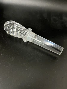 TAPÓN DECANTADOR BOTELLA VINO CRISTAL PLOMO COMPLETO TOALLA HECHO EN AUSTRIA - Imagen 1 de 4