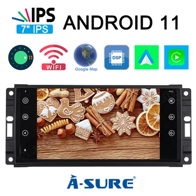 8-Core Android Autoradio GPS BT FM für JEEP Grand Cherokee Chrysler 300C Dodge - Bild 1 von 4