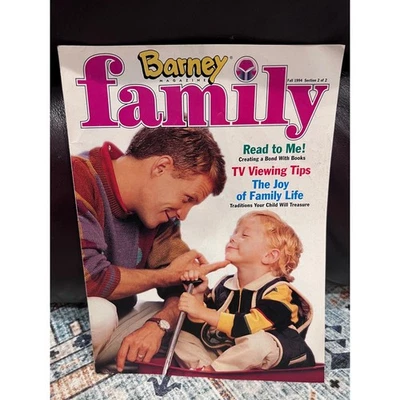 VTG Barney Magazine Family Fall 1994 Section 2 Of 2 Read To Me! TV Viewing Tips - Image 1 of 4