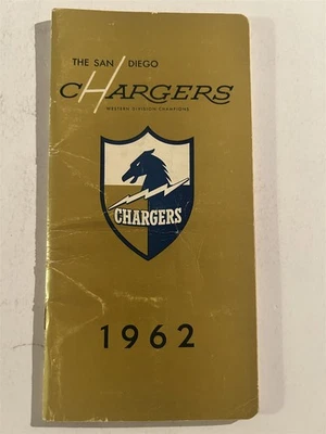 1962 SAN DIEGO CHARGERS Media Guide Yearbook ONLY AFL John HADL Alworth LOWE  - Image 1 of 4
