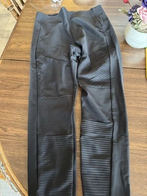 Athleta Madison Moto Tights Black Size 10 - Image 1 of 3