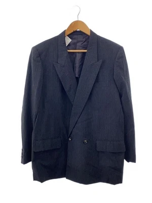 COMME des GARCONS HOMME Glen Check Double Breasted Tailored Jacket M Wool GRY St - Image 1 of 4